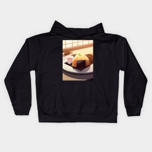 Delicous Japanese Food Onigiri - Anime Wallpaper Kids Hoodie